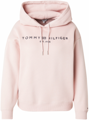 Tommy Hilfiger Curve Mikina  ružová / čierna