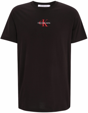 Calvin Klein Jeans Tričko  červená / čierna / biela