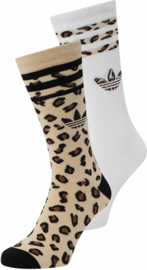 ADIDAS ORIGINALS Ponožky  béžová / čierna / biela