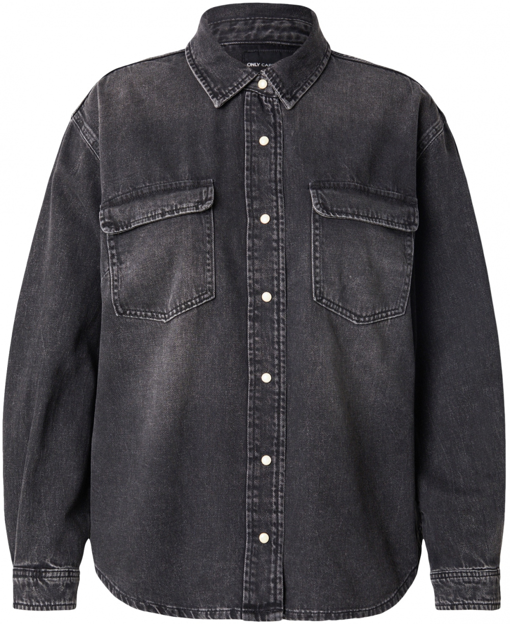 ONLY Carmakoma Blúzka  čierny denim