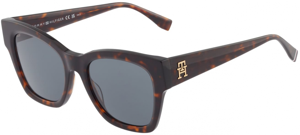 TOMMY HILFIGER Slnečné okuliare  koňaková / tmavohnedá