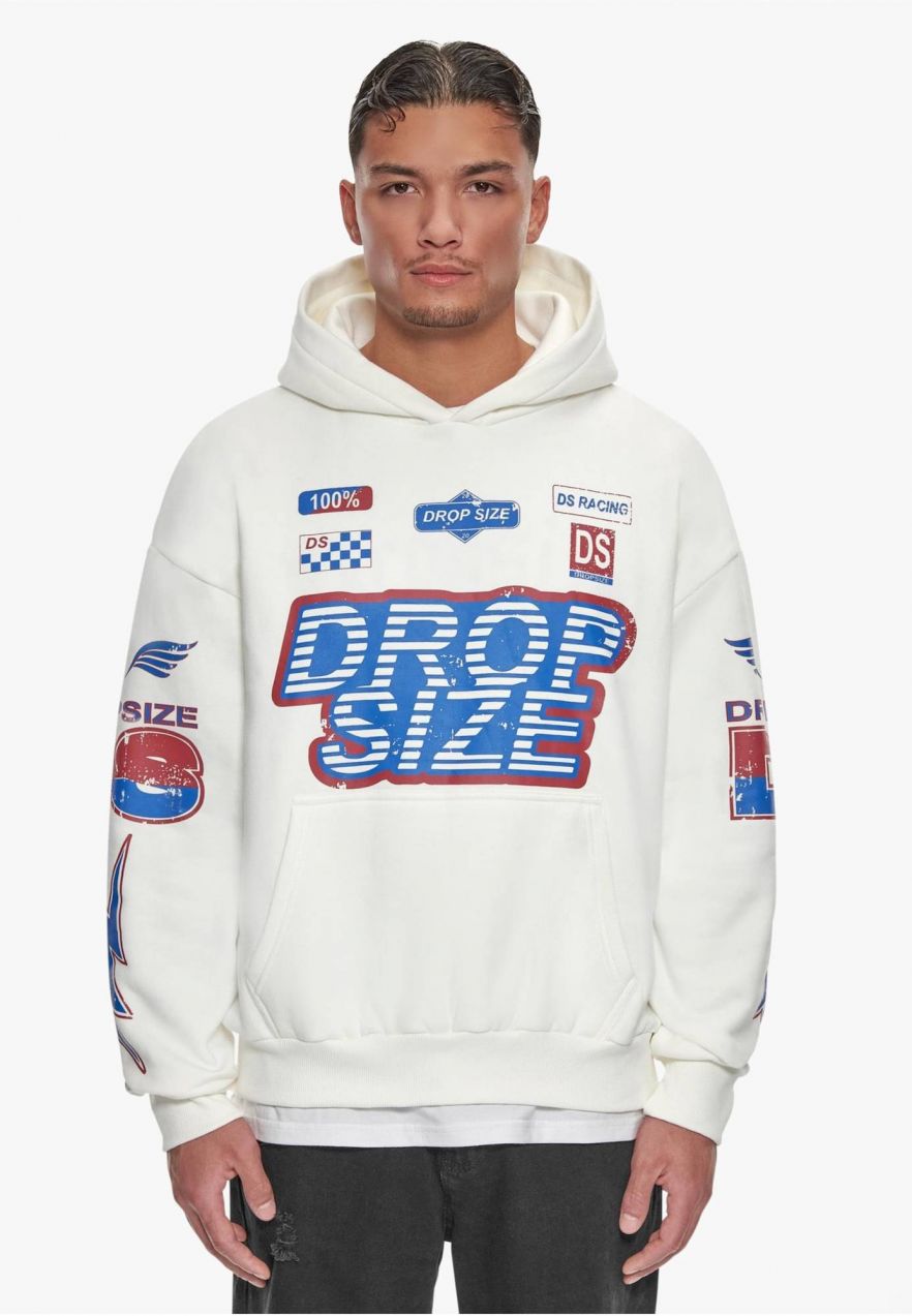 Dropsize Mikina  krémová / modrá / vínovo červená / biela