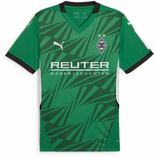 PUMA Dres 'BMG Away Replica 24/25'  zelená / tmavozelená / čierna / biela