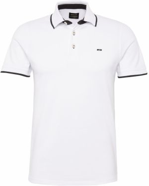 JACK & JONES Tričko 'JJPaulos'  čierna / biela