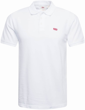 LEVI'S ® Tričko 'Housemark Polo'  ohnivo červená / biela
