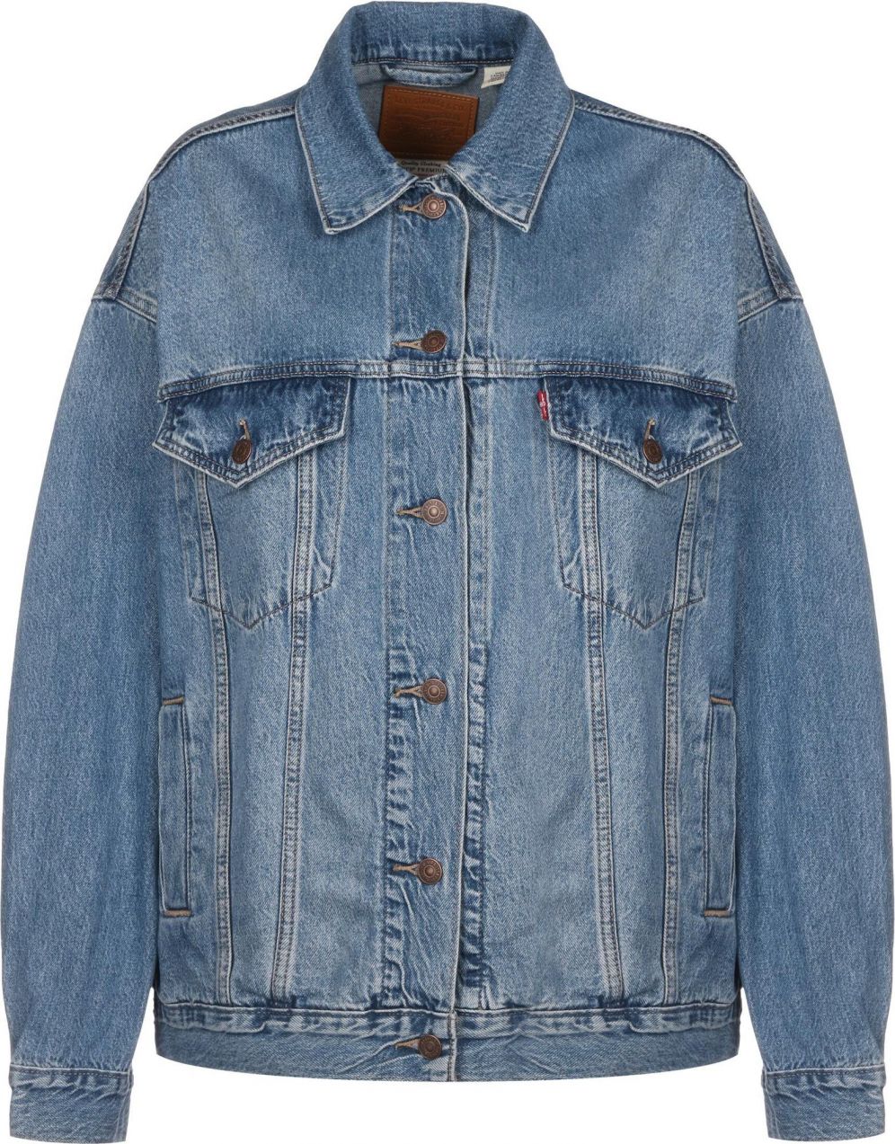 LEVI'S ® Prechodná bunda 'XL Womens Trucker'  modrá denim
