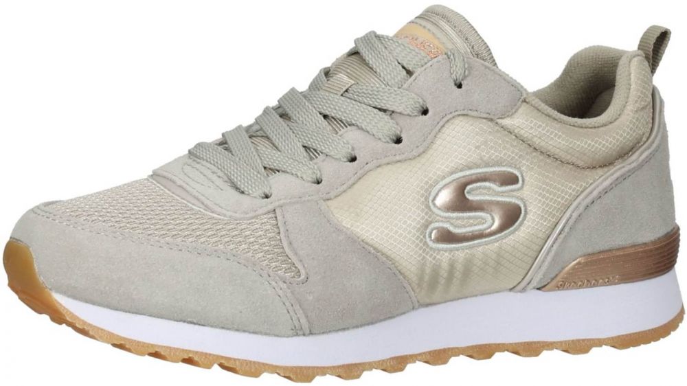 SKECHERS Nízke tenisky 'Goldn Gurl'  béžová / svetlosivá
