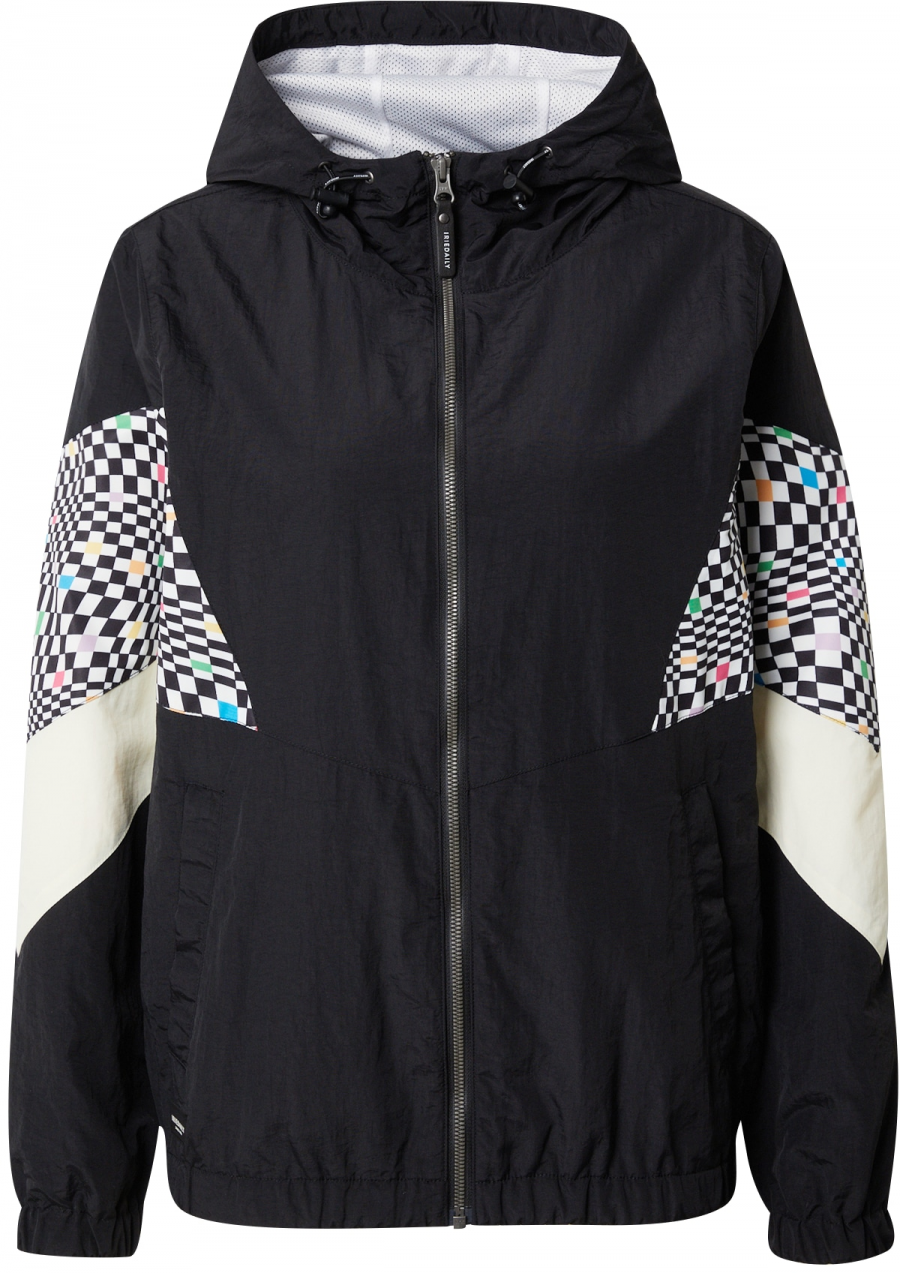 Iriedaily Prechodná bunda 'Streetz'  levanduľová / svetloružová / čierna / biela