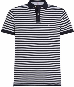 TOMMY HILFIGER Tričko  červená / čierna / biela