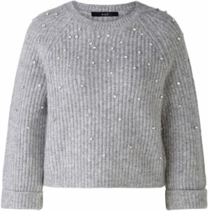 OUI Sveter  kamenná / strieborná