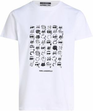 Karl Lagerfeld Tričko  čierna / biela
