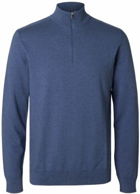 SELECTED HOMME Sveter 'SLHBerg'  námornícka modrá