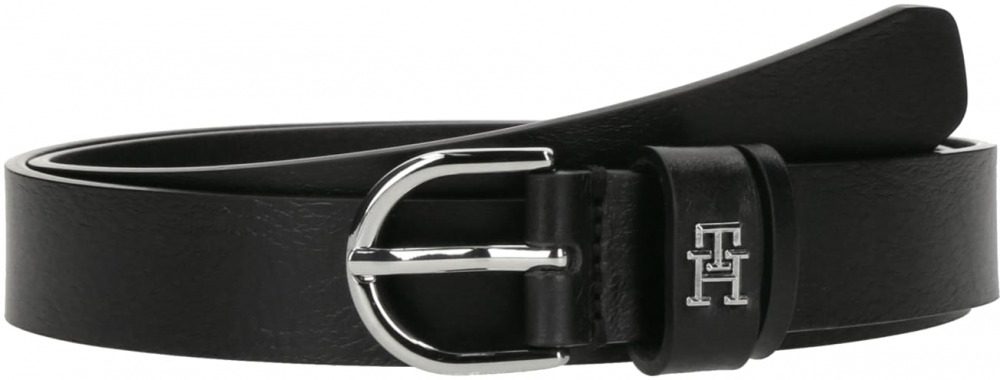 TOMMY HILFIGER Opasky 'Essential Effortless'  čierna / strieborná