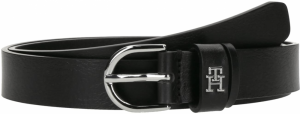 TOMMY HILFIGER Opasky 'Essential Effortless'  čierna / strieborná
