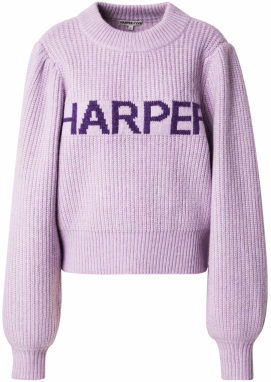 Harper & Yve Sveter  pastelovo fialová / tmavofialová