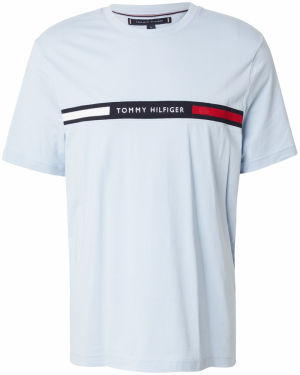 TOMMY HILFIGER Tričko  námornícka modrá / svetlomodrá / červená / biela