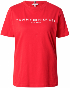 TOMMY HILFIGER Tričko  červená / biela