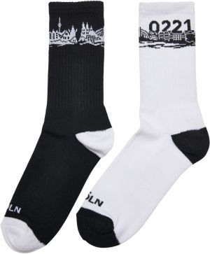 Mister Tee Ponožky 'Major City'  čierna / biela