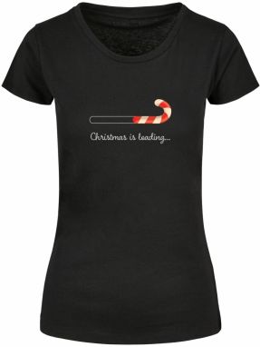 Merchcode Tričko 'Christmas Loading'  červená / čierna / biela