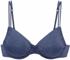 LASCANA Bikinový top  tmavomodrá