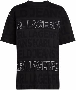 KARL LAGERFELD JEANS Tričko  čierna / biela