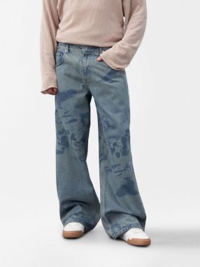 VAMOS CLO Nohavice 'Deer Park'  modrá denim