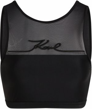 Karl Lagerfeld Bikinový top  čierna