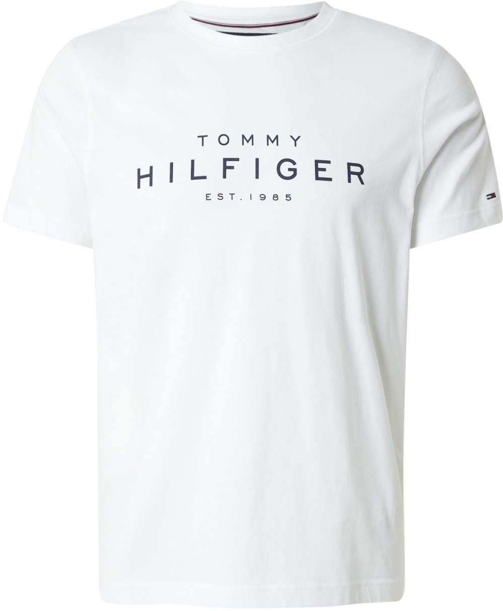 TOMMY HILFIGER Tričko  čierna / biela