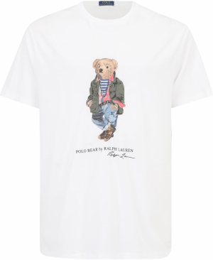 Polo Ralph Lauren Big & Tall Tričko  svetlomodrá / svetlohnedá / červená / šedobiela