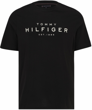 Tommy Hilfiger Big & Tall Tričko  čierna / biela