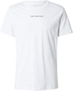 Calvin Klein Jeans Tričko 'INSTITUTIONAL'  čierna / biela