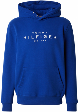 TOMMY HILFIGER Mikina  kráľovská modrá / biela
