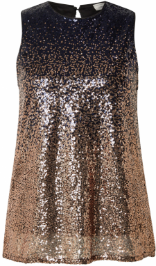 ONLY Carmakoma Top 'CARLOLA'  zlatá / čierna