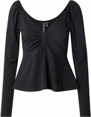 PIECES Tričko 'PCANGA'  čierna