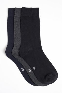 WE Fashion Ponožky  námornícka modrá / sivá / čierna / biela