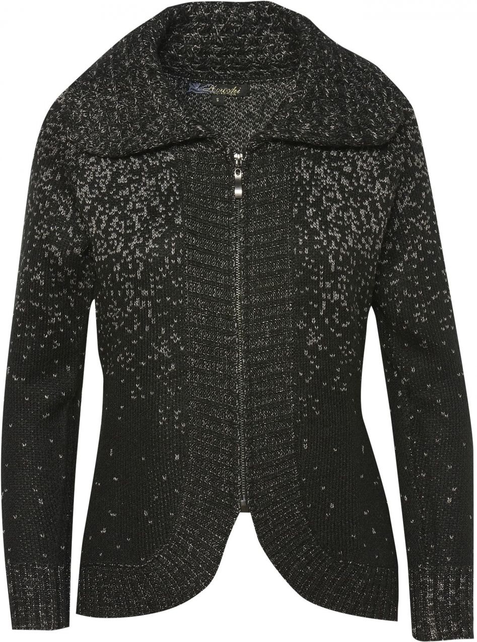 KOROSHI Kardigán  striebornosivá / čierna