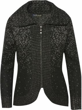 KOROSHI Kardigán  striebornosivá / čierna