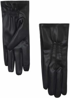 MANGO Prstové rukavice 'TELMA'  čierna