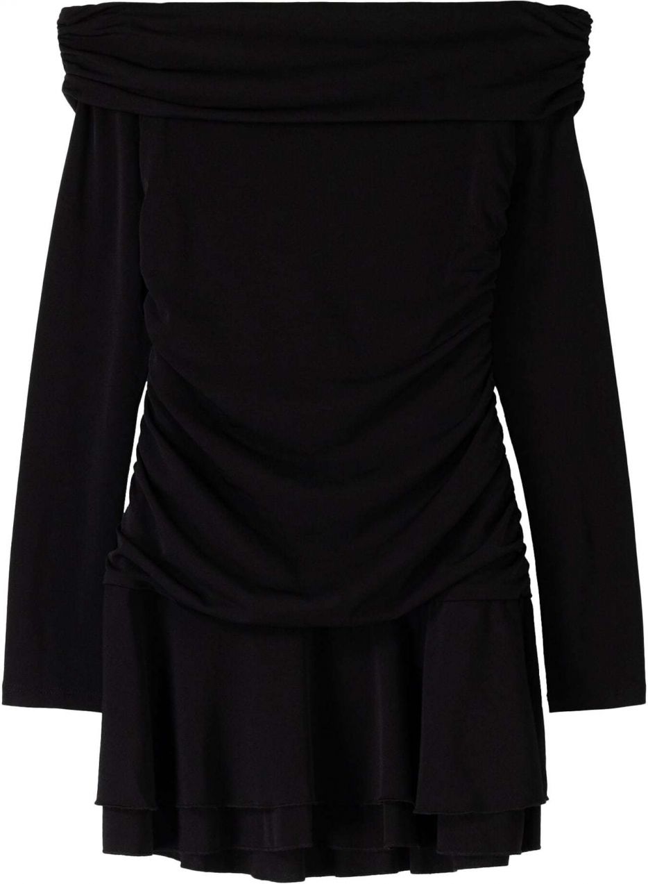 Bershka Šaty  čierna