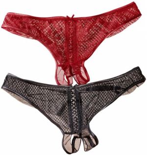 PETITE FLEUR GOLD Ouvert  červená / čierna