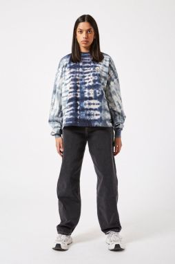 Dr. Denim Mikina  modrosivá / čierna / biela