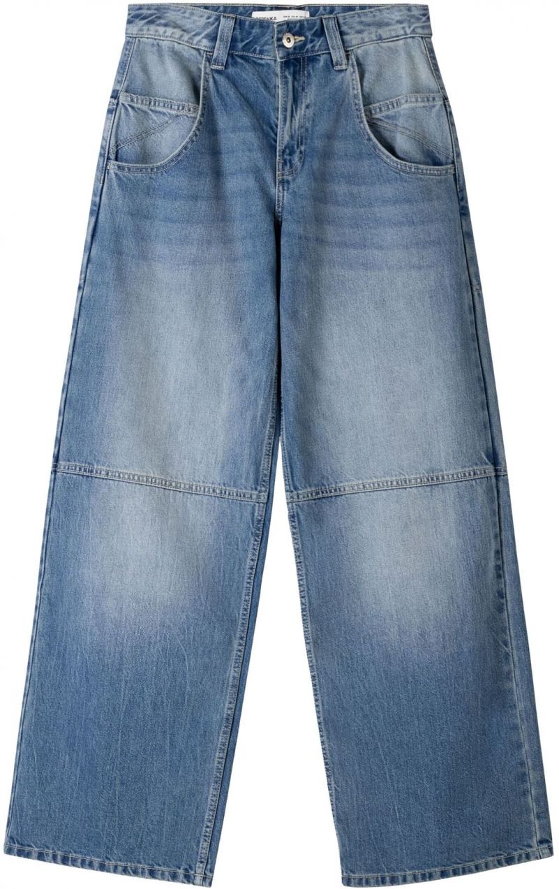 Bershka Džínsy  modrá denim