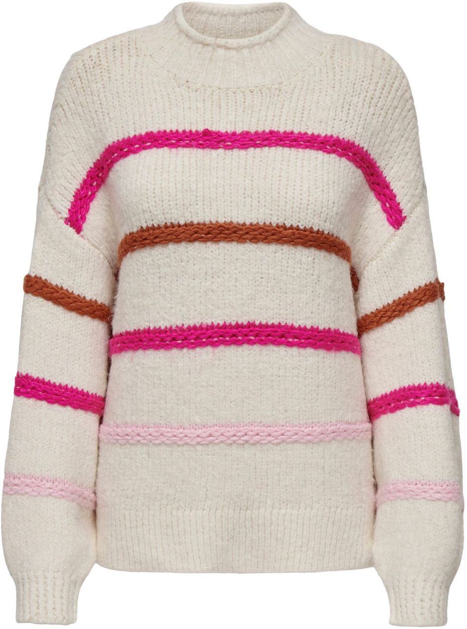 ONLY Sveter 'ONLMY'  slonová kosť / koňaková / ružová / rosé