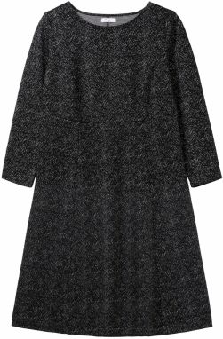 SHEEGO Šaty  sivá / čierna / strieborná