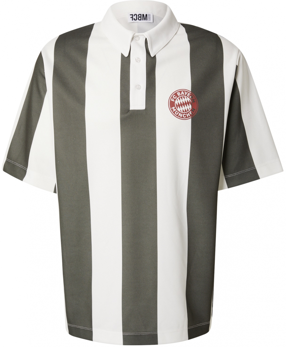 FCBM Tričko  olivová / biela