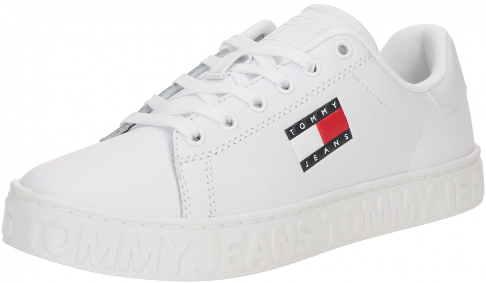 Tommy Jeans Nízke tenisky 'Essential'  námornícka modrá / červená / biela