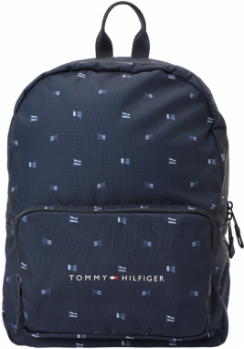 TOMMY HILFIGER Batoh 'Essential'  modrá / námornícka modrá / svetlomodrá / biela