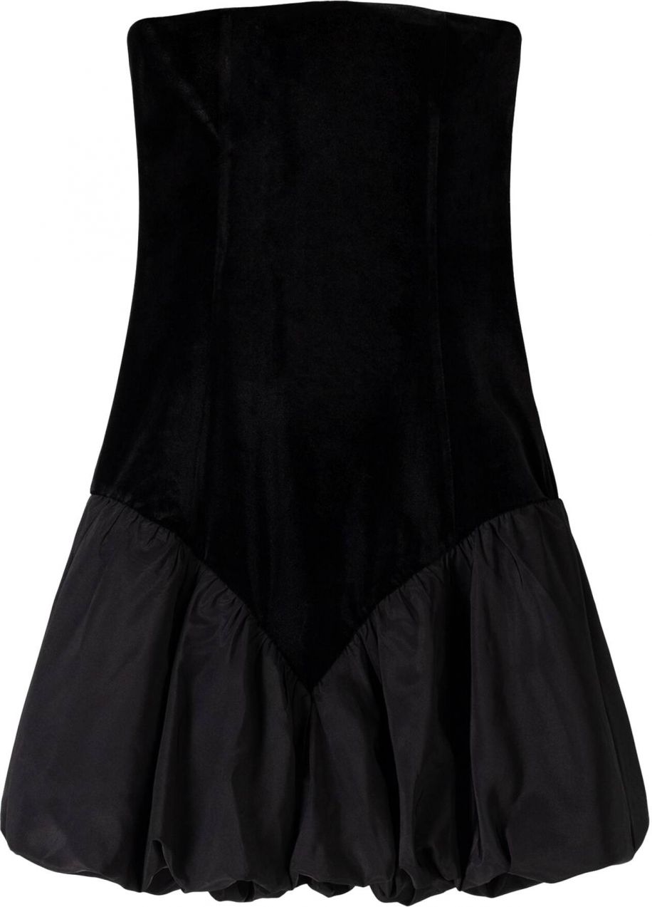 Bershka Kokteilové šaty  čierna