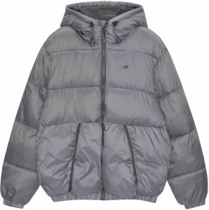Pull&Bear Zimná bunda  dymovo šedá
