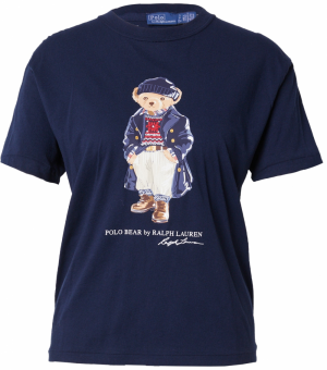 Polo Ralph Lauren Tričko  svetlobéžová / námornícka modrá / červená / biela